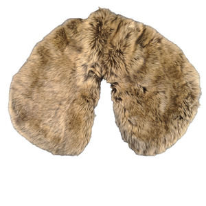 Sissily Designs Wedding Stole Wrap Vegan Fur Brown Size 11x44